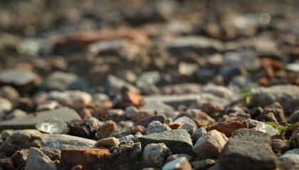 Stones and the gravel