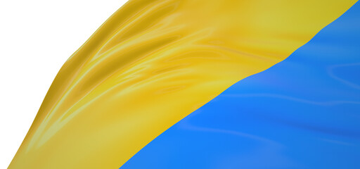 Pride in Dimension: Mesmerizing 3D Ukraine Flag Illustration