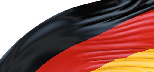Germany flag. Flag with a beautiful glossy silk