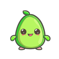 Avocado character chibi art illustratrion