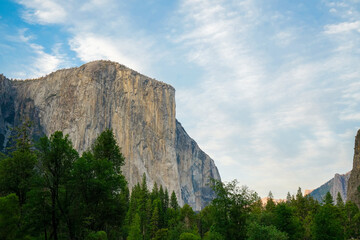 Clear view of El Capitan in Yosemite National Park