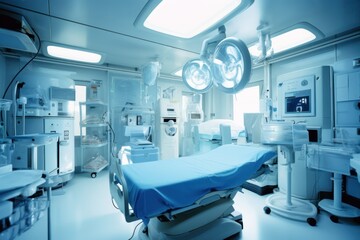 stock photo of neurological intensive care unit room AI Generated