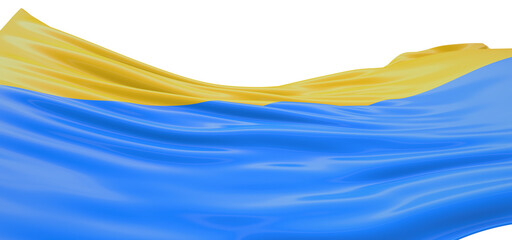 Innovative Design: Modern 3D Ukraine Flag Illustration