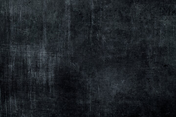 Black scraped metal sheet grunge backgorund