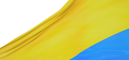 Stand Out with 3D: Striking Ukraine Flag Illustration for Graphics