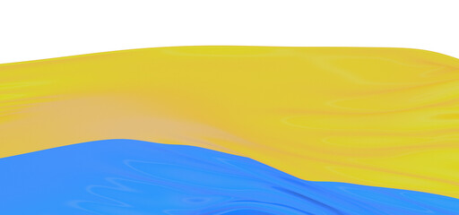 Immersive Design: Captivating 3D Ukraine Flag Illustration