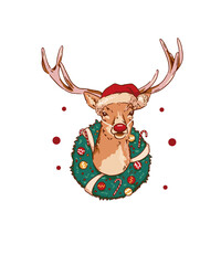 Oh deer It's Christmas! Gifts Fun Family Santa New Year