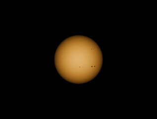 Suns surface with sunspots on 30th of May 2023
