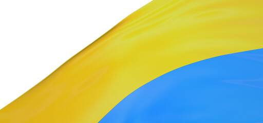 Innovative Design: Modern 3D Ukraine Flag Illustration