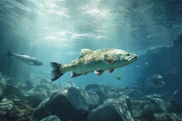 Alaskan Pollock in the natural environment, Generative AI