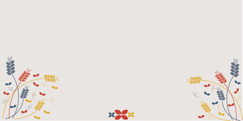 plant theme background with pretty colors vector eps10