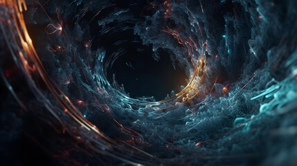 abstract background wallpaper with space and fractal