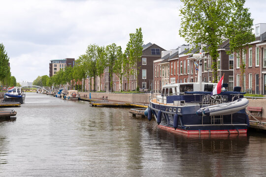 Marina in the Dutch town of Steenwijk in Overijssel.
