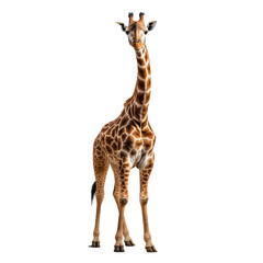 Naklejka premium Giraffe transparent background