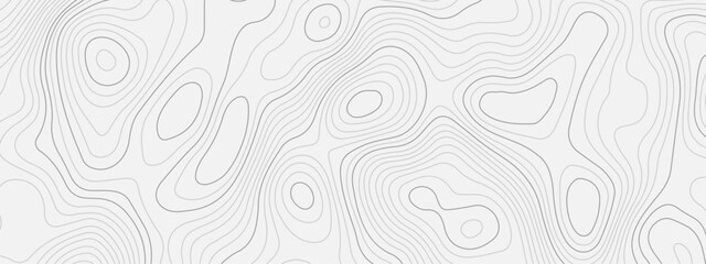 Obraz premium Abstract wave curved lines topographic contours map background. Abstract geographic wavy and curve grid lines map background.