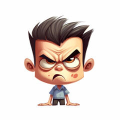 Angry Boy Illustration