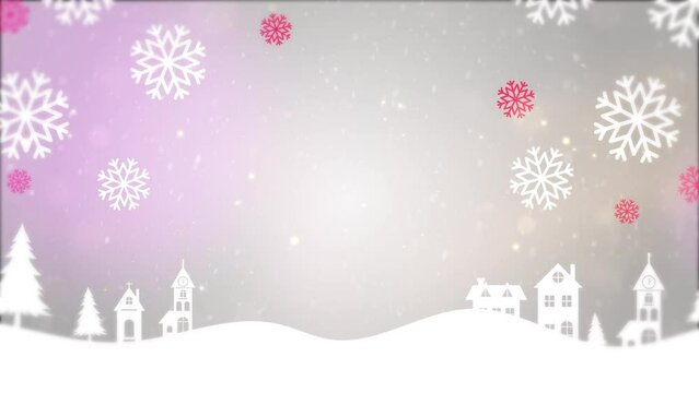 Christmas snow scene background