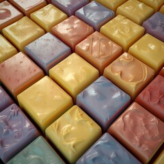 Generative AI of soap texture