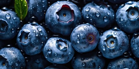 AI Generated. AI Generative. Organic eco photo illistration of blueberry berries fresh.  Graphic Art