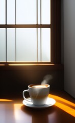 cup of coffee (dramatic scene)