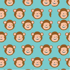 cute simple baboon pattern, cartoon, minimal, decorate blankets, carpets, for kids, theme print design

