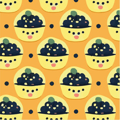 cute simple souffle pattern, cartoon, minimal, decorate blankets, carpets, for kids, theme print design
