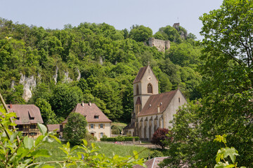 Fototapeta na wymiar Panorama sur Ferrette