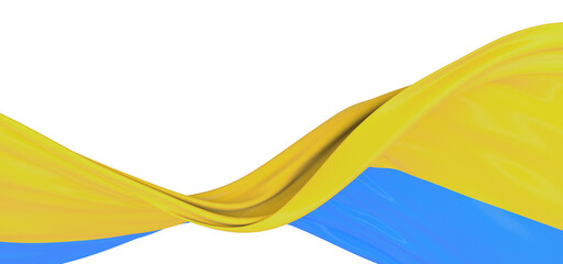 Immersive Design: Captivating 3D Ukraine Flag Illustration