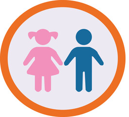 Children Symbol Icon Kids vector illustration