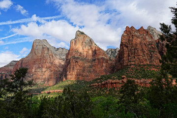 Court of the Patriarchs in Zion National Park in Utah