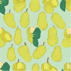 cute simple jackfruit pattern, cartoon, minimal, decorate blankets, carpets, for kids, theme print design
