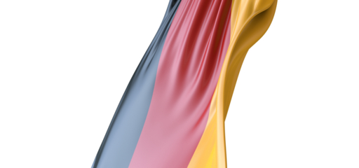 Germany flag of silk with copyspace for your text