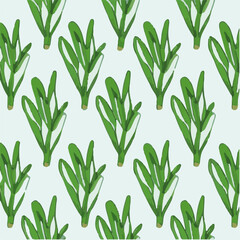 cute simple water spinach pattern, cartoon, minimal, decorate blankets, carpets, for kids, theme print design
