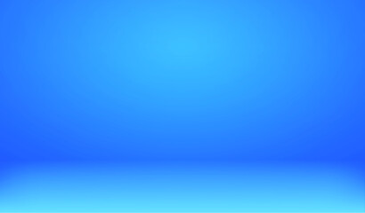 Light blue room background. Abstract empty studio. Horizontal bg. Soft scene for product. Simple 3d backdrop. Gradient table. Minimal texture blank wall and floor. Skyline mockup. Vector illustration