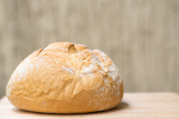 round bread on the table