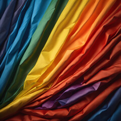 The rainbow flag created using generative