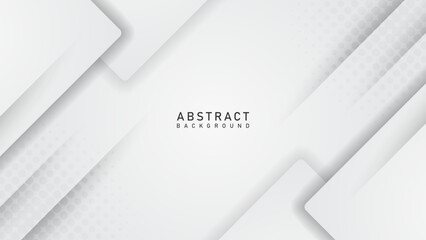 abstract trendy modern geometry white background with halftone and square shape design vector illustration EPS10