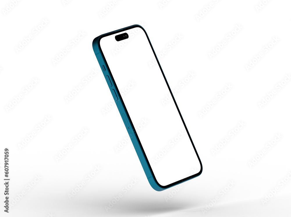Poster mock up of smartphone - 3d rendering