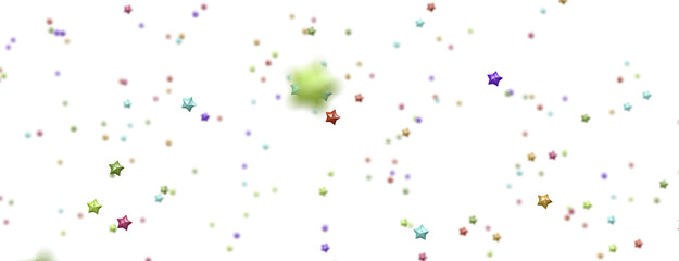 colorful Stars - modern 3d abstract