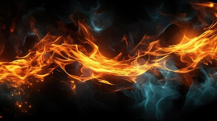 Fototapeta premium Flames and energy texture background