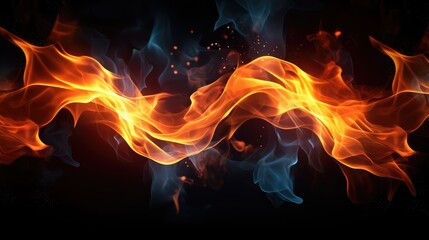 Fototapeta premium Flames and energy texture background