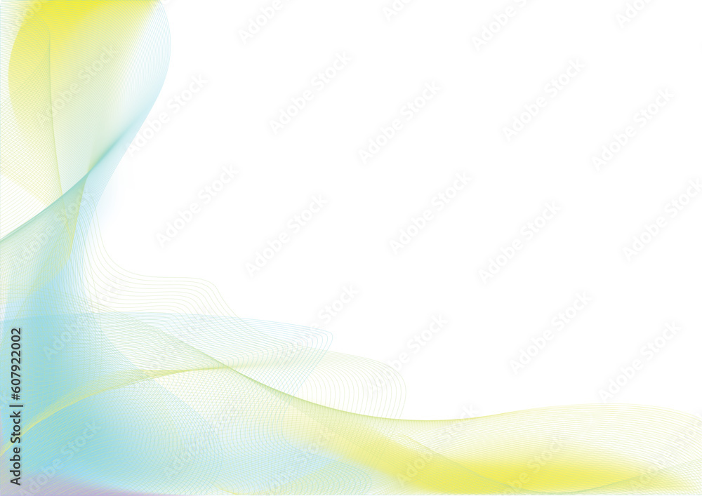 Aufkleber vector illustration - abstract background made of color splashes and curved lines