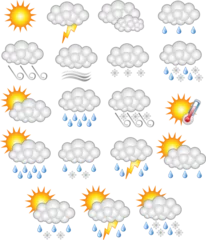 Selbstklebende Fototapeten weather forecast business icon © Designpics