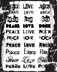 Peace logo poster