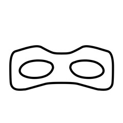 Super Hero Mask Outline