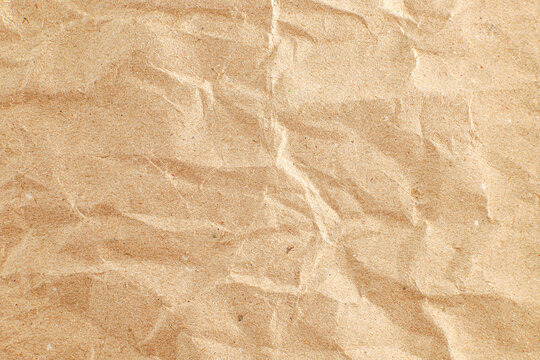 Brown wrinkled paper 