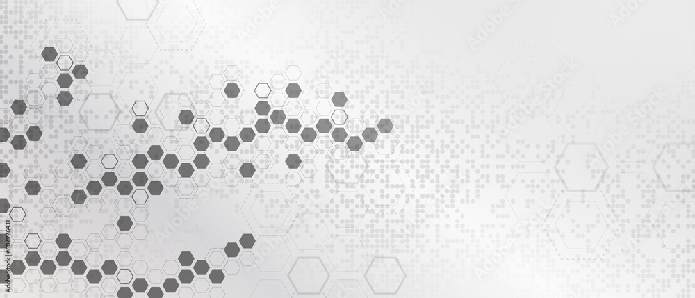Poster abstract background of molecular structure and graphic design of technology sense
