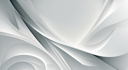 Abstract White Background, Generative AI