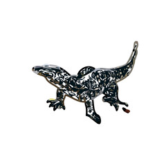 sketch of lizard with transparent background