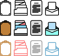 Document vector icon: A concise representation of a document, capturing its essence and purpose in a single visual element.